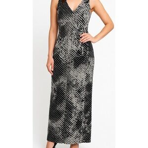 White House Black Market Petite‎ Abstract Jumpsuit 2P Sleeveless Wide Leg